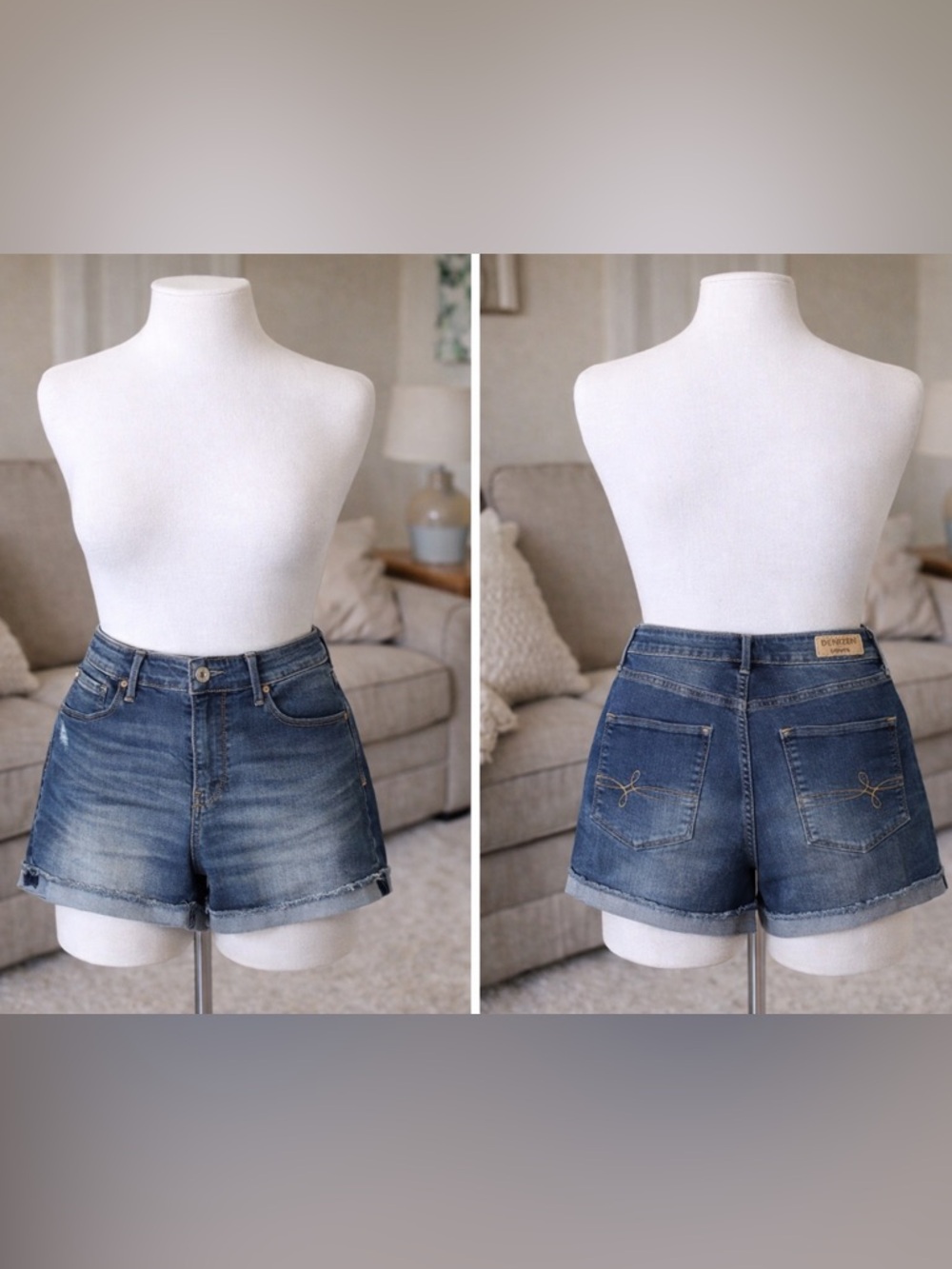 Denizen from Levi's Women's Dark Blue Jean Shorts